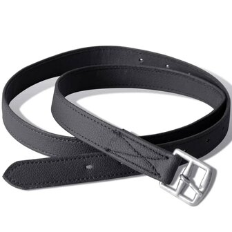 Echt lederen paardrijzadel 17,5&amp;quot; 12 cm (5-in-1 set, zwart)
