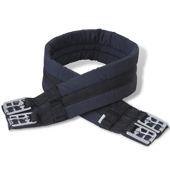 Echt lederen paardrijzadel 17,5&amp;quot; 12 cm (5-in-1 set, zwart)