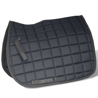 Echt lederen paardrijzadel 17,5&amp;quot; 18 cm (5-in-1 set, zwart)