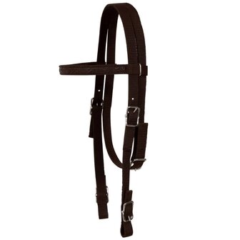 Western zadel, hoofdstel en borstriem 16&amp;quot; echt leer bruin
