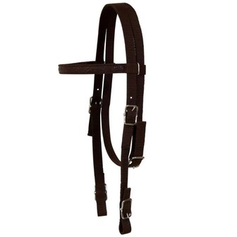 Western zadel, hoofdstel en borstriem 12&amp;quot; echt leer bruin