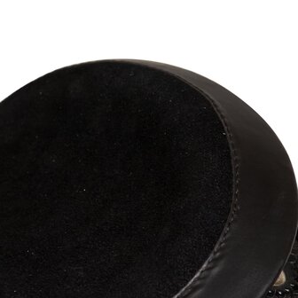 Western zadel, hoofdstel en borstriem 17&amp;quot; echt leer zwart