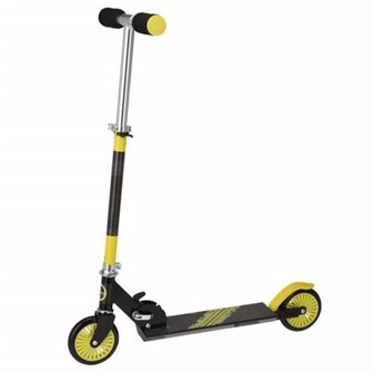 Step inklapbaar met voetrem zwart en limekleurig