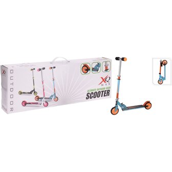 Step inklapbaar met voetrem blauw en oranje