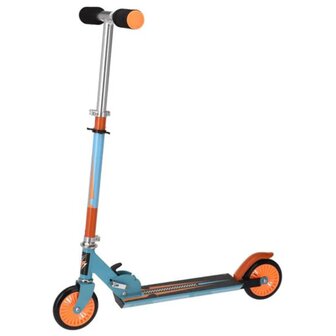 Step inklapbaar met voetrem blauw en oranje