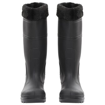Regenlaarzen met verwijderbare sokken maat 40 PVC zwart