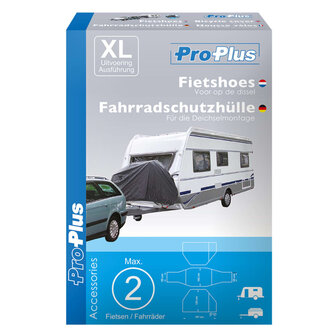 Fietshoes voor 2 fietsen voor trekstangrek XL