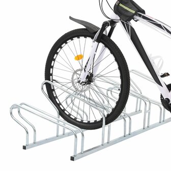 Fietsenstandaard voor 6 fietsen vrijstaand gegalvaniseerd staal