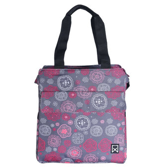 Fietstas Cosmos 15 L grijs en rood