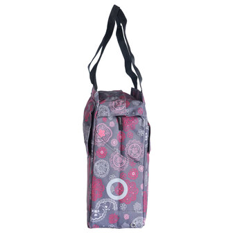 Fietstas Cosmos 15 L grijs en rood