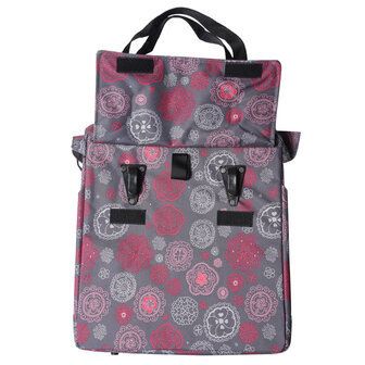 Fietstas Cosmos 15 L grijs en rood