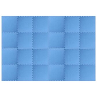 Vloermatten 24 st 8,64 ㎡ EVA-schuim blauw