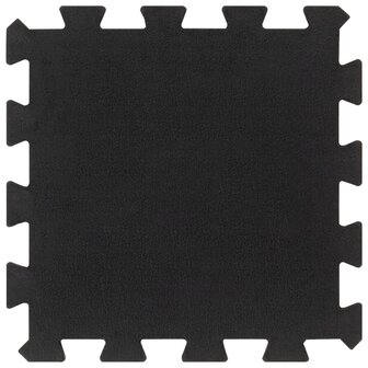 Rubbertegels 4 st 16 mm 30x30 cm zwart