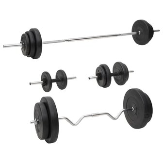 Halterset met gewichten 90 kg