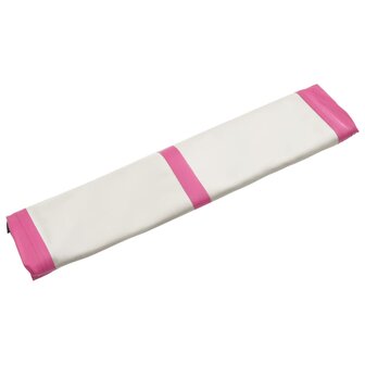 Gymnastiekmat met pomp opblaasbaar 200x200x10 cm PVC roze