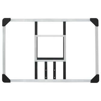 Basketbalbord 90x60x2,5 cm polycarbonaat transparant