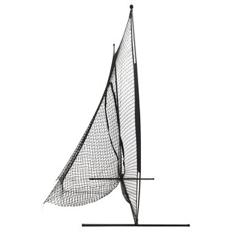 Honkbal- en softbalnet 241x106,5x216 cm metaal