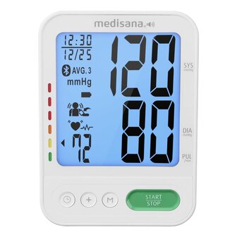 Bloeddrukmeter met spraakfunctie BU 586 voice bovenarm wit