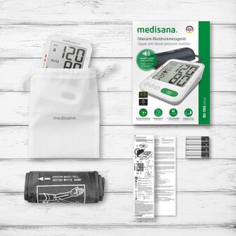 Bloeddrukmeter met spraakfunctie BU 586 voice bovenarm wit