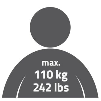 Badkamerkruk inklapbaar 110 kg wit A0050301