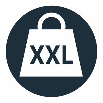 Badkamerkruk Zac XXL PU aluminium zwart