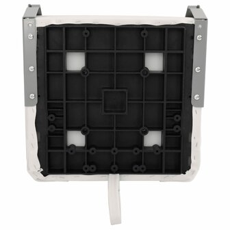 Bootstoel met hoge rugleuning inklapbaar 44x38x55 cm