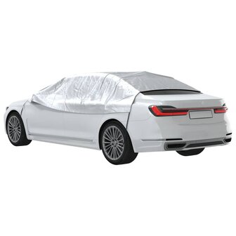 Autohoes half met haken M zilverkleurig