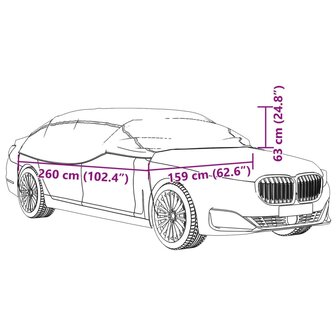 Autohoes half met haken M zilverkleurig