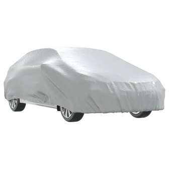 Autohoes voor sedan met gespriemen L volledig zilverkleurig