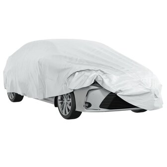 Autohoes voor sedan met gespriemen L volledig zilverkleurig