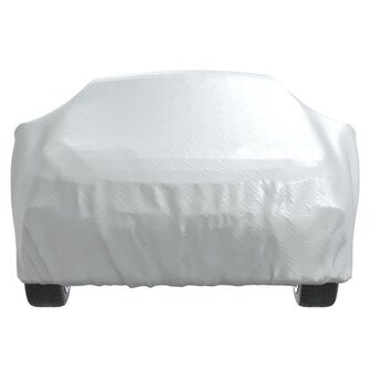 Autohoes voor sedan met gespriemen L volledig zilverkleurig