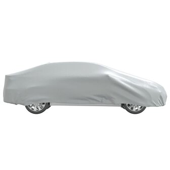 Autohoes voor sedan met gespriemen L volledig zilverkleurig