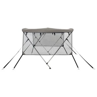 Biminitop 3 bogen met mesh zijwanden 183x(170-182)x137 cm