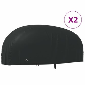 Motorhoezen 2 st 265x105x125 cm 210D oxford stof