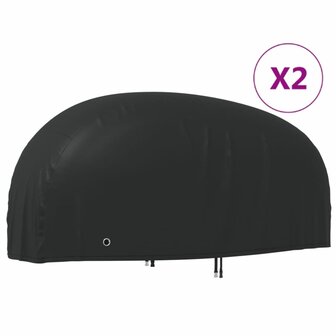Motorhoezen 2 st 230x95x125 cm 210D oxford stof