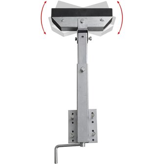 Stalen frame ondersteuning voor de boot aanhanger 63-88 cm (set van 2)