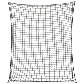 Aanhangwagennet elastisch touw 3,5x3 m polypropeen zwart