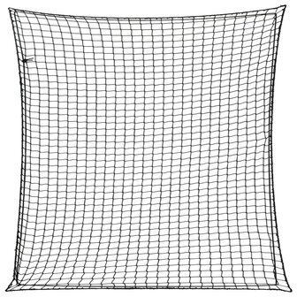 Aanhangwagennet elastisch touw 3x3 m polypropeen zwart