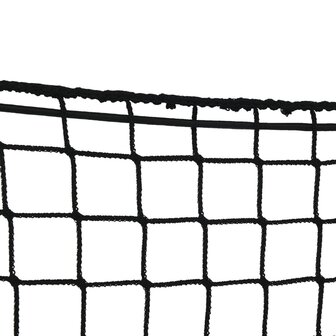 Aanhangwagennet elastisch touw 3x3 m polypropeen zwart