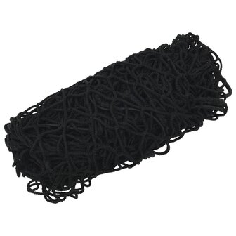 Aanhangwagennet elastisch touw 6x3 m polypropeen zwart