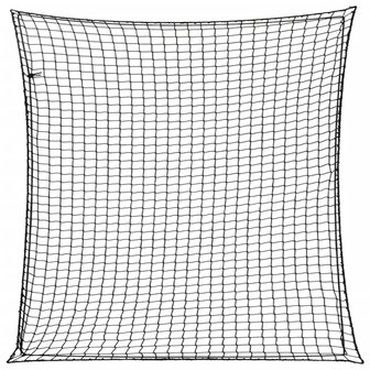 Aanhangwagennet elastisch touw 4x4 m polypropeen zwart