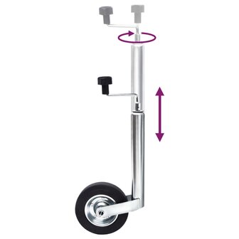 Neuswiel voor aanhanger 48 mm gegalvaniseerd staal