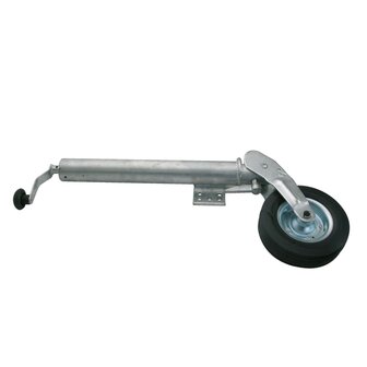 Aanhangwagenkrik met rubberen wiel 200x60 mm 250 kg