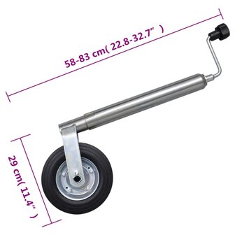 Neuswiel met splitklem en wielblokken 48 mm