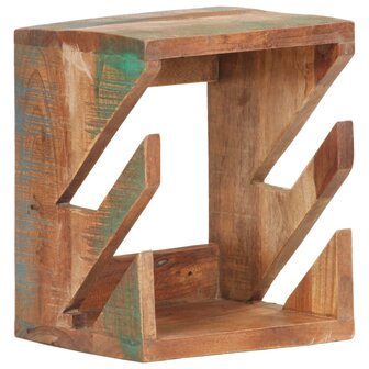 Wandskateboardhouder 25x20x30 cm massief gerecycled hout
