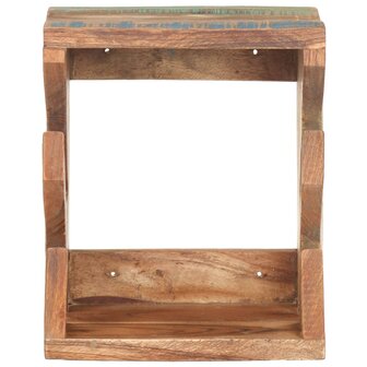 Wandskateboardhouder 25x20x30 cm massief gerecycled hout