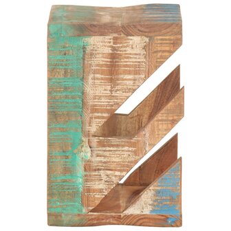 Wandskateboardhouder 25x20x30 cm massief gerecycled hout