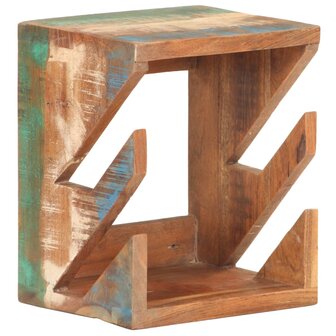 Wandskateboardhouder 25x20x30 cm massief gerecycled hout