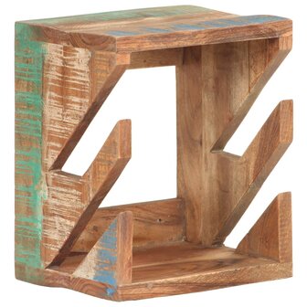 Wandskateboardhouder 25x20x30 cm massief gerecycled hout