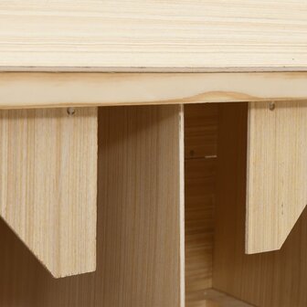 Kippenlegkast 3 compartimenten 72x33x54 cm massief grenenhout